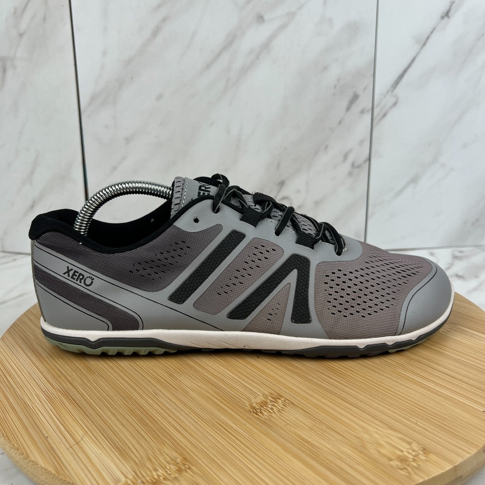 Xero HFS II Mens Size 10 Gray Black Barefoot Minimalist Running Walk Gym Shoes